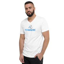 Load image into Gallery viewer, Unisex Short Sleeve V-Neck T-Shirt