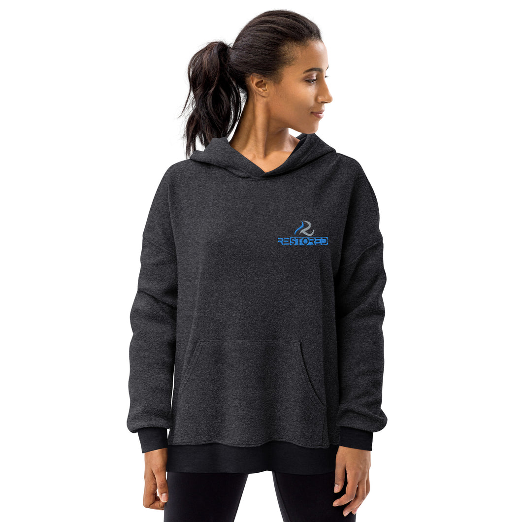 Unisex sueded fleece hoodie